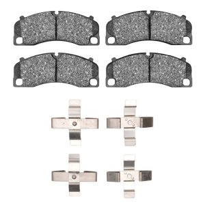 Porsche 718 Boxster Brake Pads - Front - R1 Concepts - Semi Met Pads & Hardware Kit - `13-`23